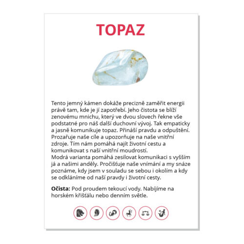 Topaz - kartička