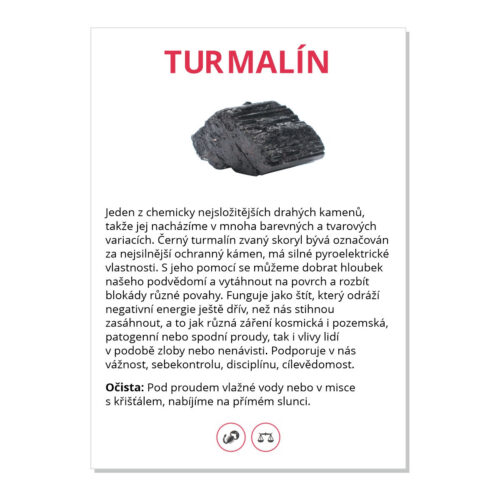 Turmalín - kartička