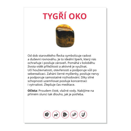 Tygří oko - kartička