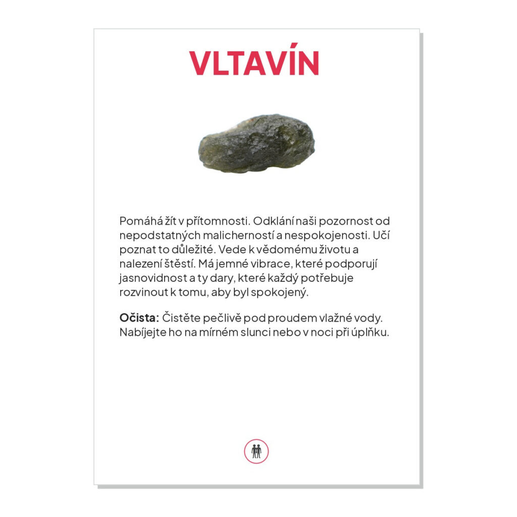 Vltavín - kartička