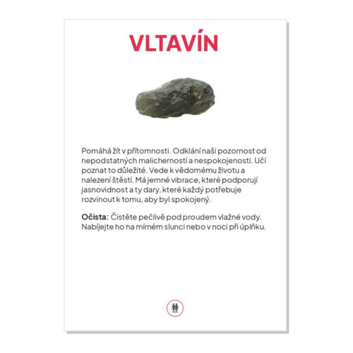 Vltavín - kartička